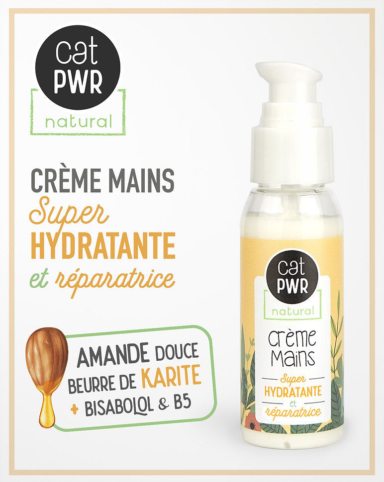 CRÈME MAINS Super Hydratante et Réparatrice à la Karité + Amande Douce  | UrbanK URBANK