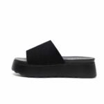 Mules Femme Souples à Plateforme en Suédine Confortables
