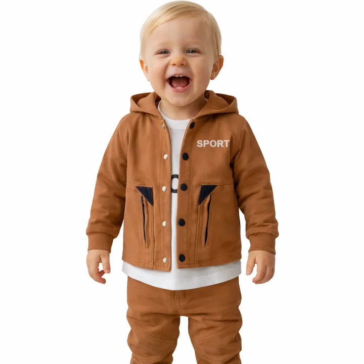 Ensemble 1/4 Ans – Tenue Sportive avec Imprimé "SPORT" pour Enfant