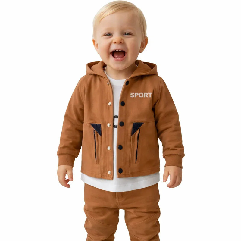 Ensemble 1/4 Ans – Tenue Sportive avec Imprimé "SPORT" pour Enfant