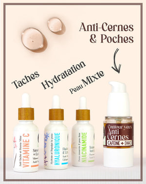 Contour Yeux / ANTI-CERNES Sérum de Jour Défatiguant CAFÉINE + HA | UrbanK URBANK