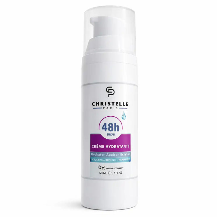 Crème Hydratante Visage 50 ml – Hydrate, Lisse et Illumine le Teint à l’Acide Hyaluronique et Vitamine C