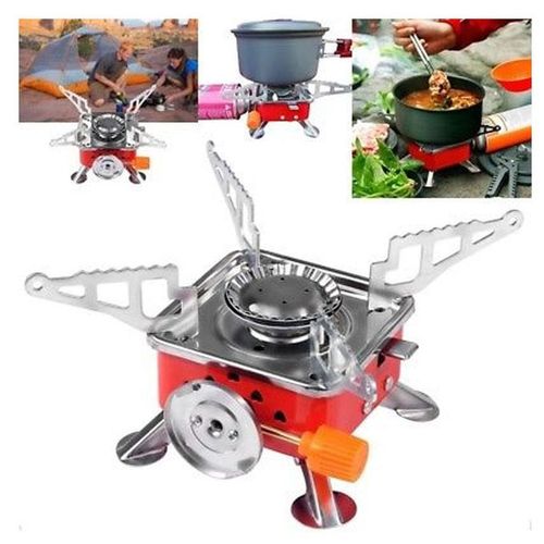Cuisinière à gaz Portable de Camping,Mini réchaud pliant à gaz de voyage