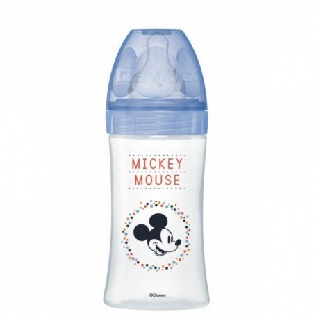 DODIE BIB INI+ 270ML MICKEY BLEU 0-6 M TET RONDE 3 VIT D2 7378
