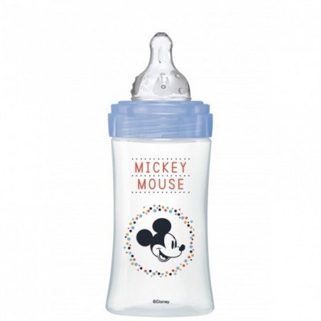 DODIE BIB INI+ 270ML MICKEY BLEU 0-6 M TET RONDE 3 VIT D2 7378