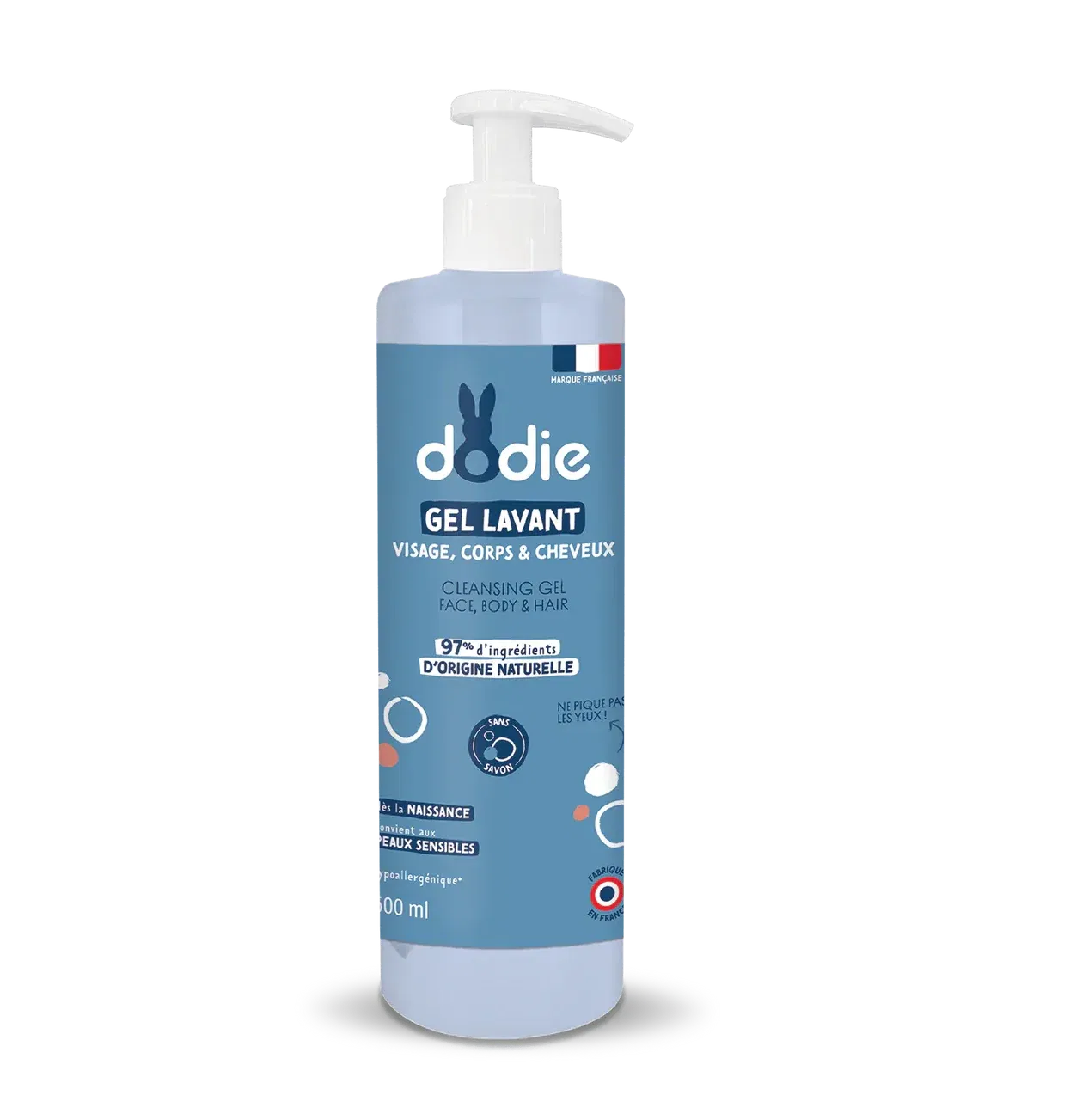 DODIE GEL LAVANT 3 EN 1 FL POMPE 500ML 5418
