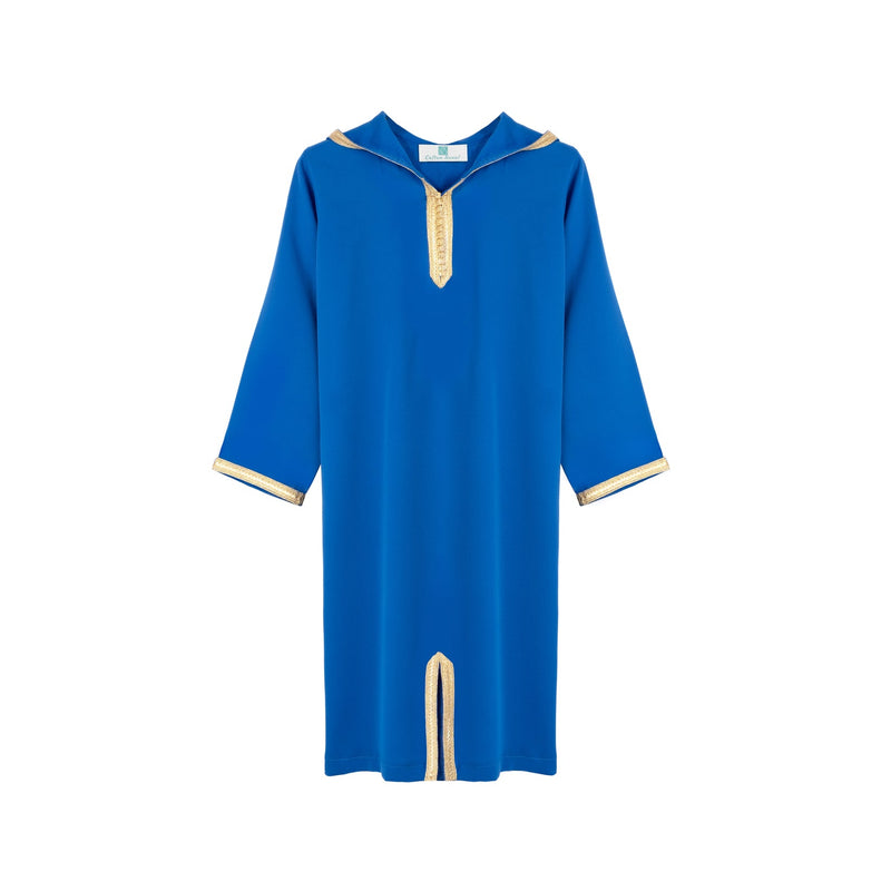 Jellaba bleu électrique pour fille