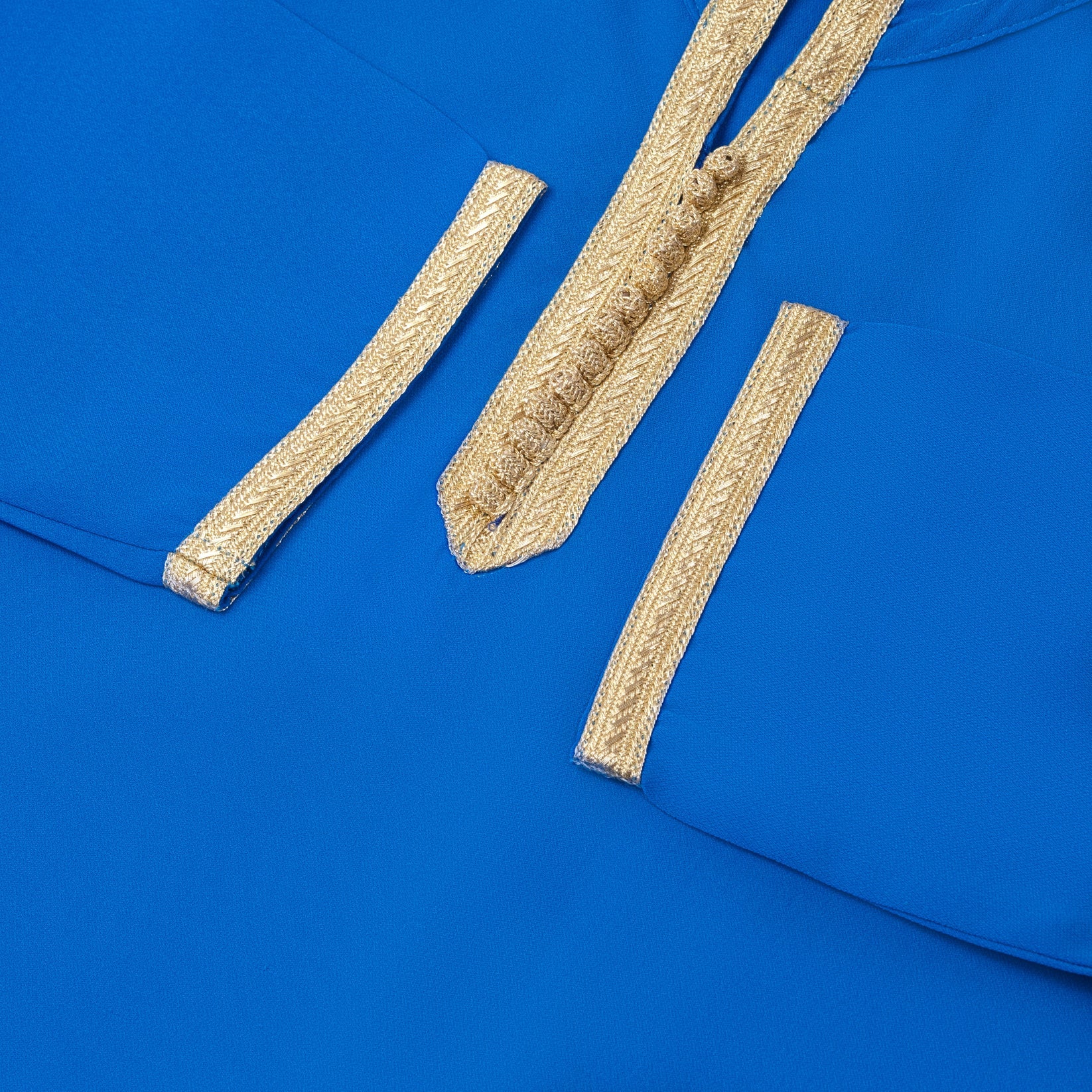 Jellaba bleu électrique pour fille