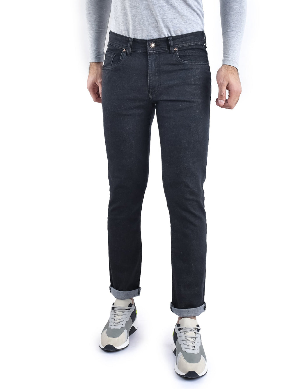 Jean Homme Coupe Ajustée à 5 Poches – Style Denim Moderne - JNS22GFDN22959TM1