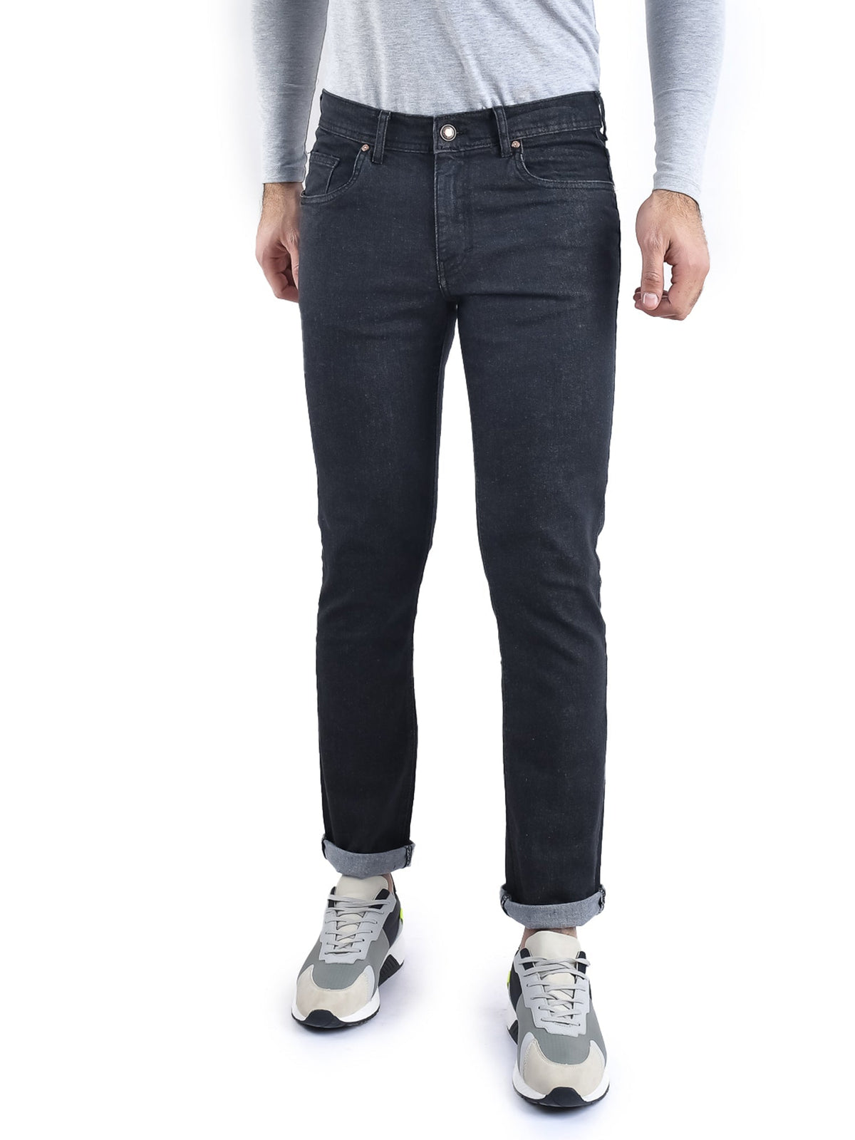 Jean Homme Coupe Ajustée à 5 Poches – Style Denim Moderne - JNS22GFDN22959TM1