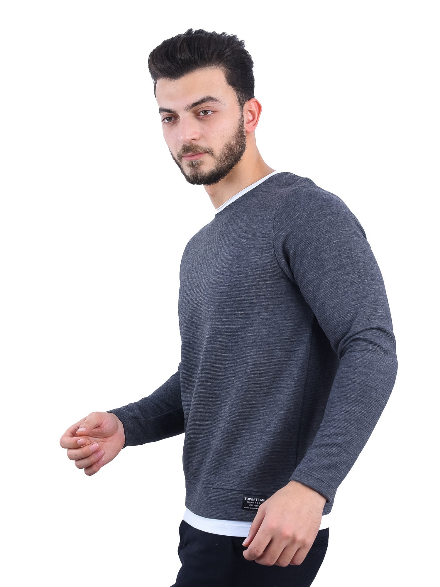T-shirt homme manches longues – Spécial mi-saison (Automne) - FTS21ACOT26540TM1