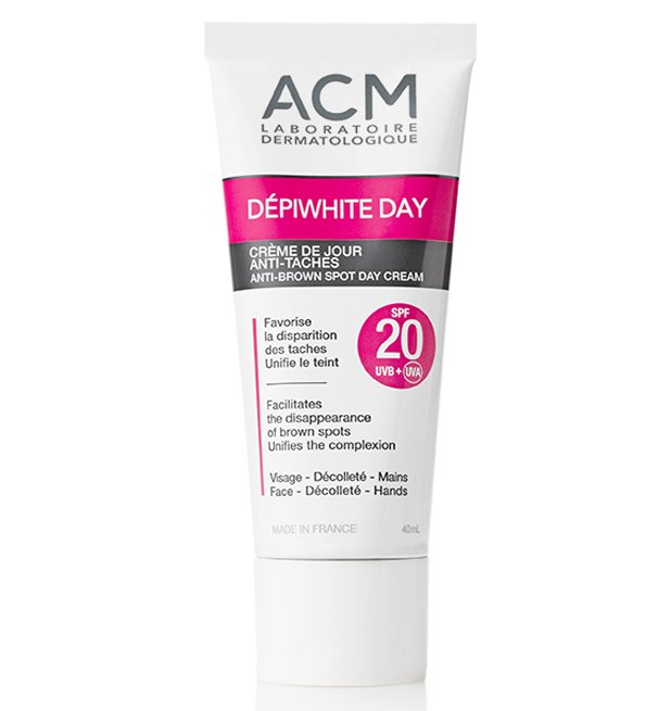 كريم ACM Dépiwhite Day SPF20 النهاري المضاد للبقع الداكنة – 40 مل