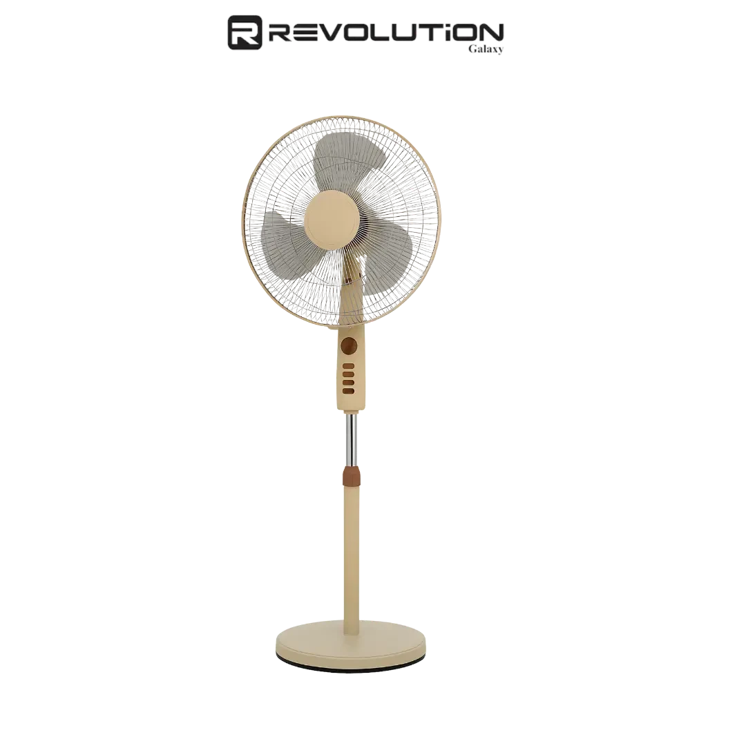 Ventilateur de table compact avec mode rotatif pour distribution uniforme. Digitronics