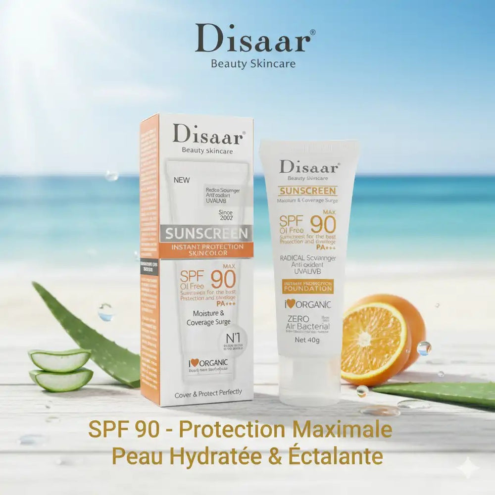 Disaar Crème solaire isolation sunscreen SPF 90+