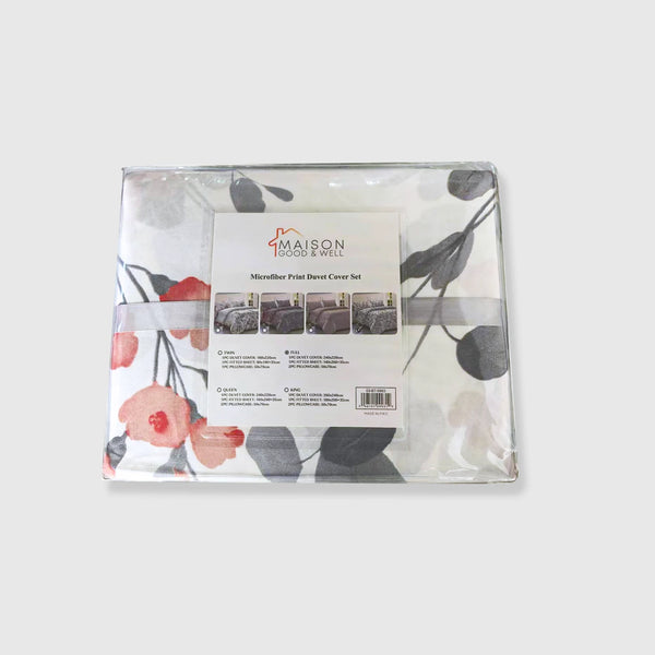 Housse parure de Lit imprimés - 4 Pièces Maison good and well