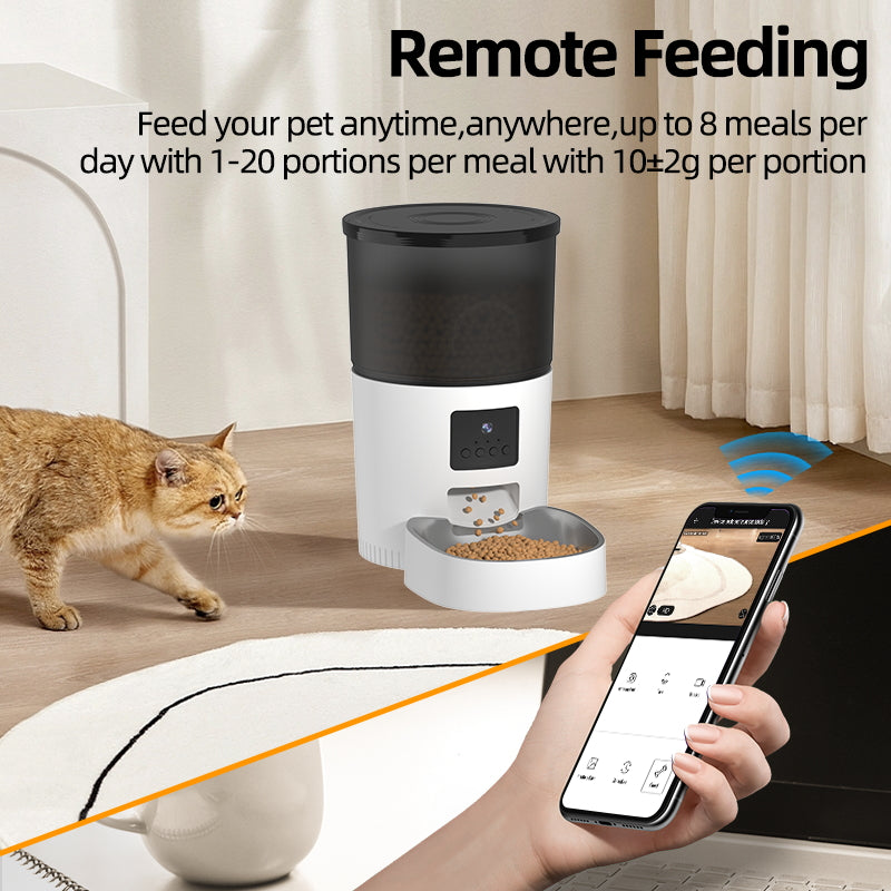 Mangeoire Automatique pour Chat ROJECO 3L avec Caméra