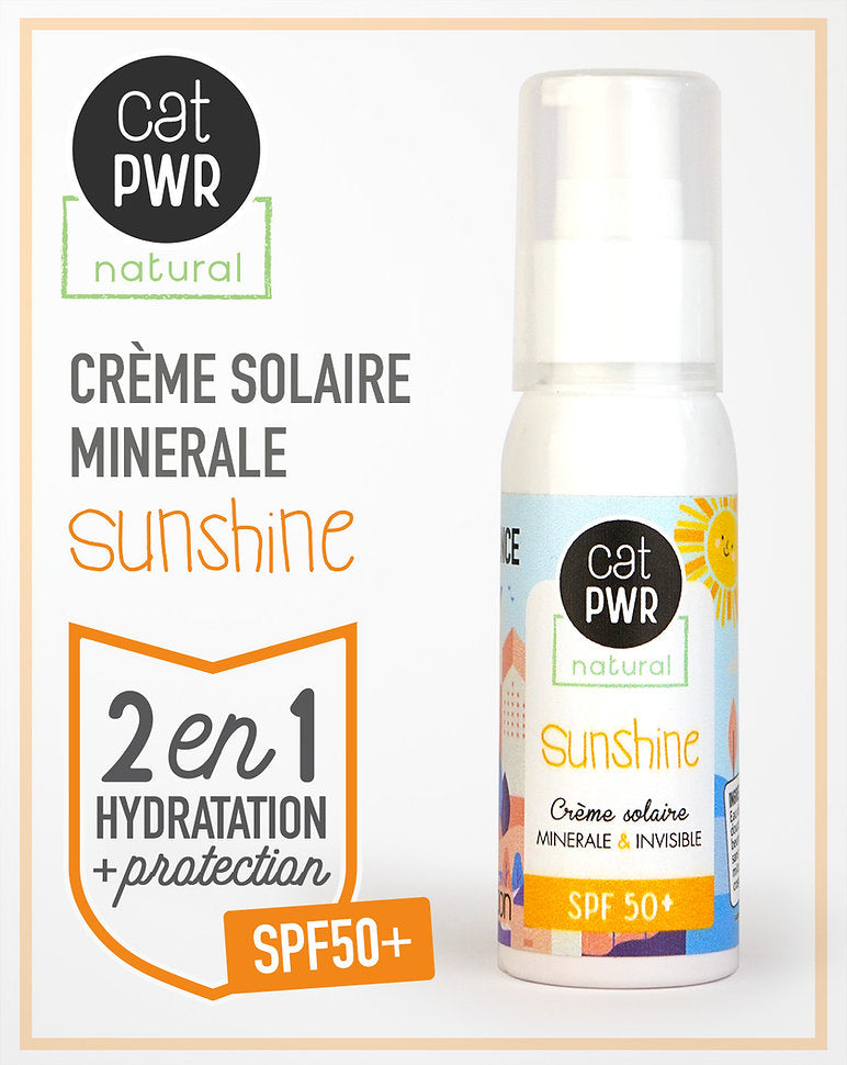 SUNSHINE Crème / Écran Solaire Naturel Minéral & Invisible SPF50+  | UrbanK URBANK