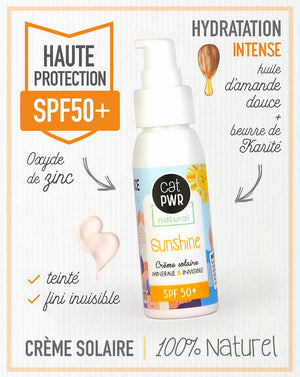 SUNSHINE Crème / Écran Solaire Naturel Minéral & Invisible SPF50+  | UrbanK URBANK