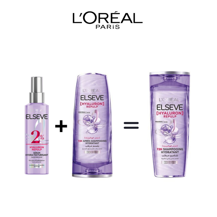 L'Oreal Elseve Hyaluron Repulp Serum + Shampoing+ Apres Shampoing Pack