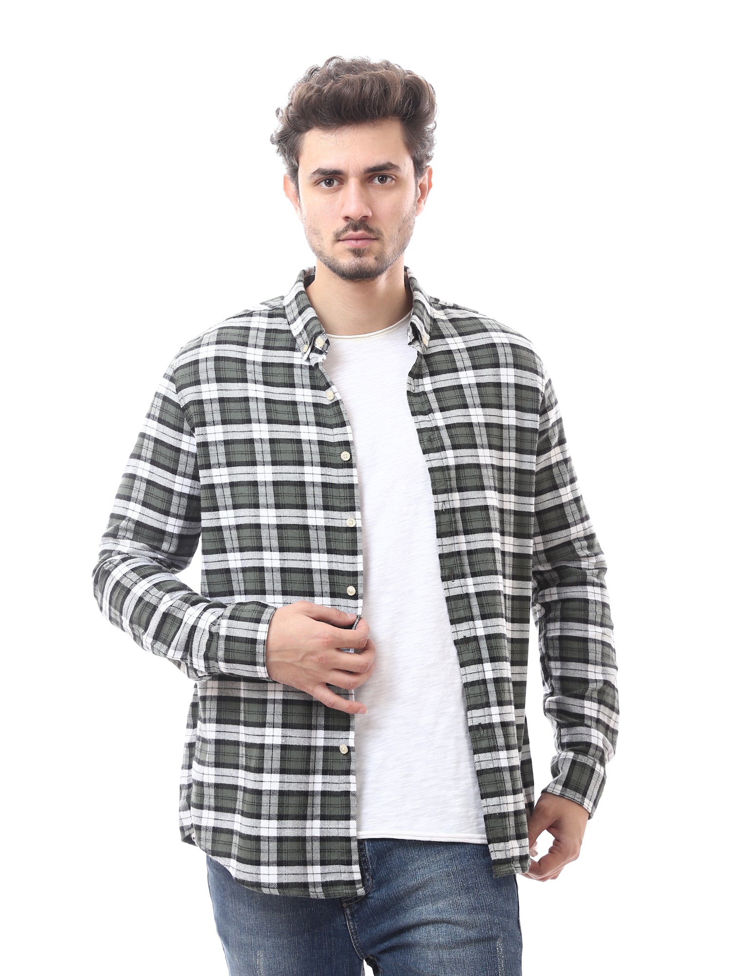 Chemise homme à motif à carreaux – FSH23ACCR19822TM1