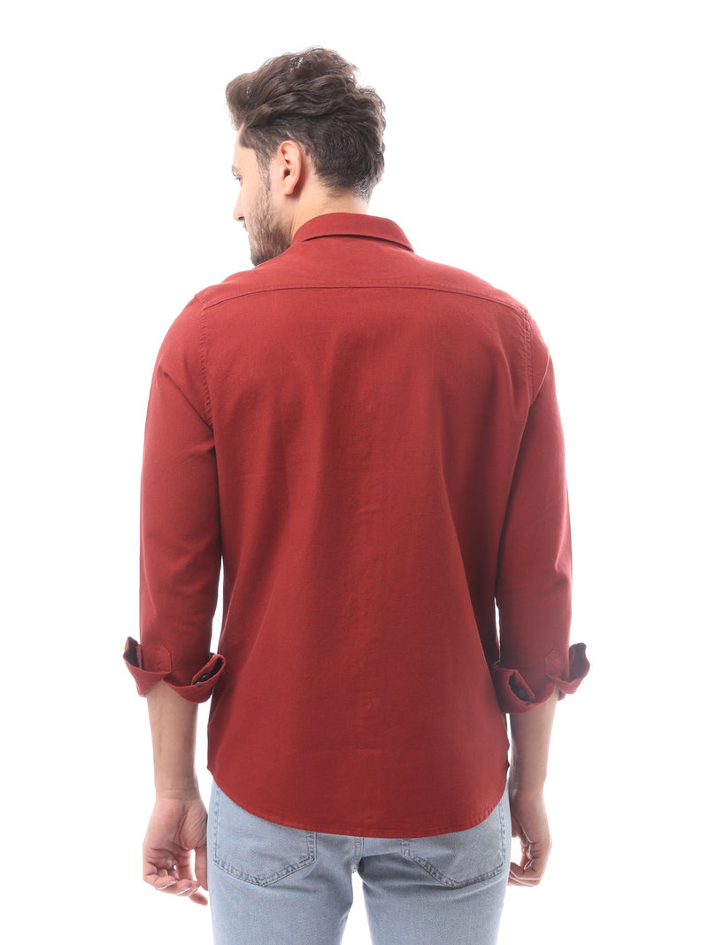 Chemise homme à manches longues avec poche poitrine - FSH23APCR19813TM1