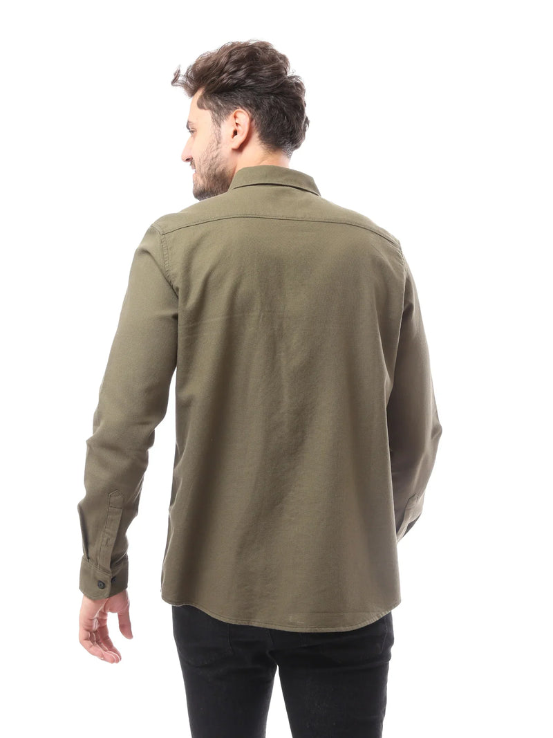 Chemise homme à manches longues avec poche poitrine - FSH23APCR19813TM1