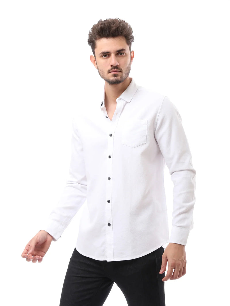 Chemise homme à manches longues avec poche poitrine - FSH23APCR19813TM1