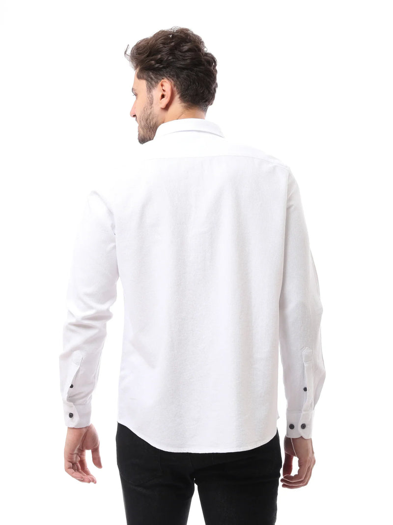 Chemise homme à manches longues avec poche poitrine - FSH23APCR19813TM1
