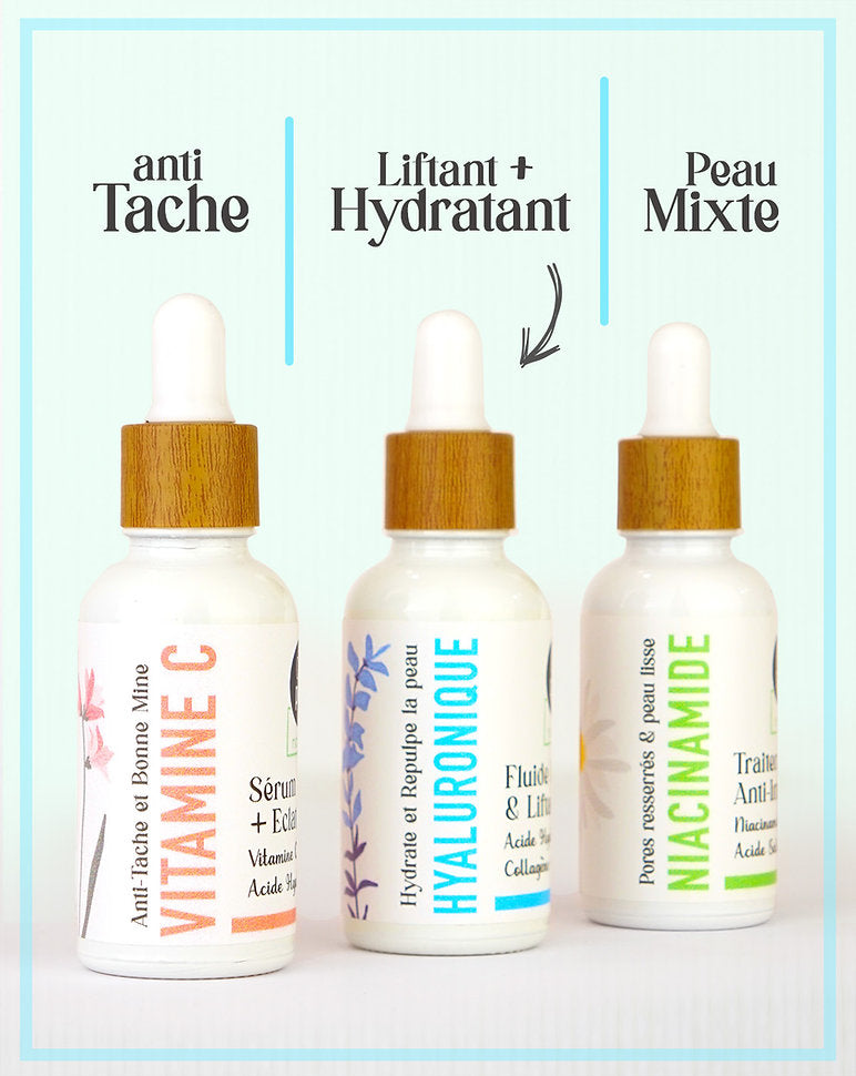 Fluide HYDRATANT & LIFTANT Sérum de Jour à l'Acide HYALURONIQUE [1%] | UrbanK URBANK