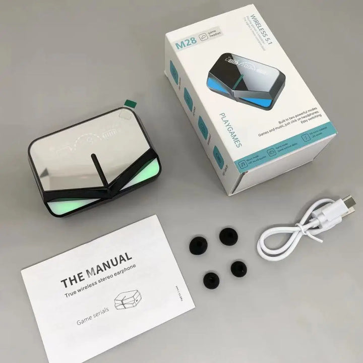 Écouteurs Sans Fil QCY M28 TWS Bluetooth 5.1 – Mode Gaming Faible Latence