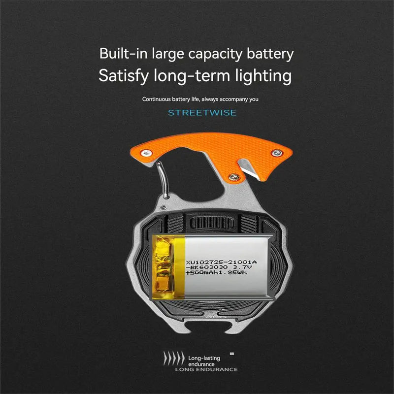 Mini Lampe Porte-Clés LED 10W Rechargeable USB – 500 mAh