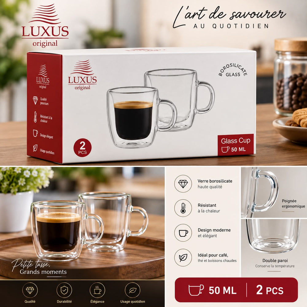 2 VERRE DOUBLE PAROI GC35.8 50ML