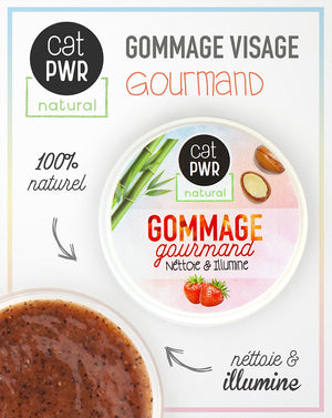 GOMMAGE Visage GOURMAND Nettoyant et Exfoliant Ultra Doux + Éclat  | UrbanK URBANK