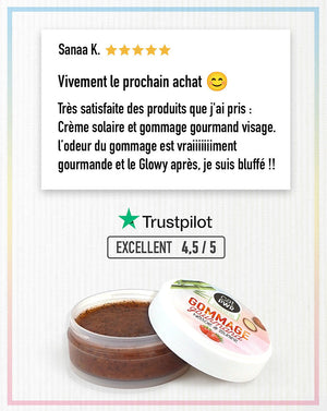 GOMMAGE Visage GOURMAND Nettoyant et Exfoliant Ultra Doux + Éclat  | UrbanK URBANK