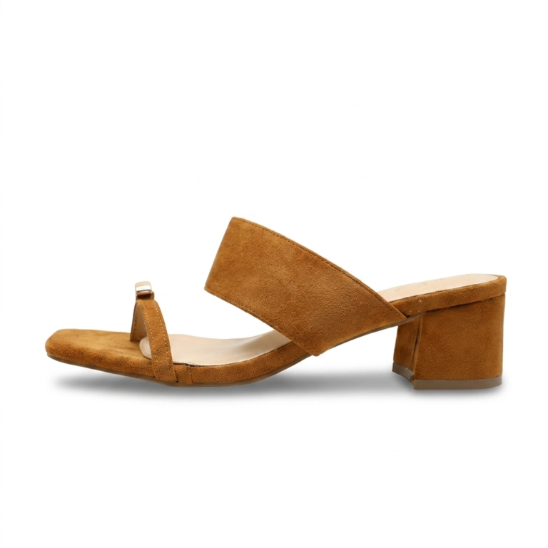 Mules Femme à Talon Carré avec Double Bride Élégante