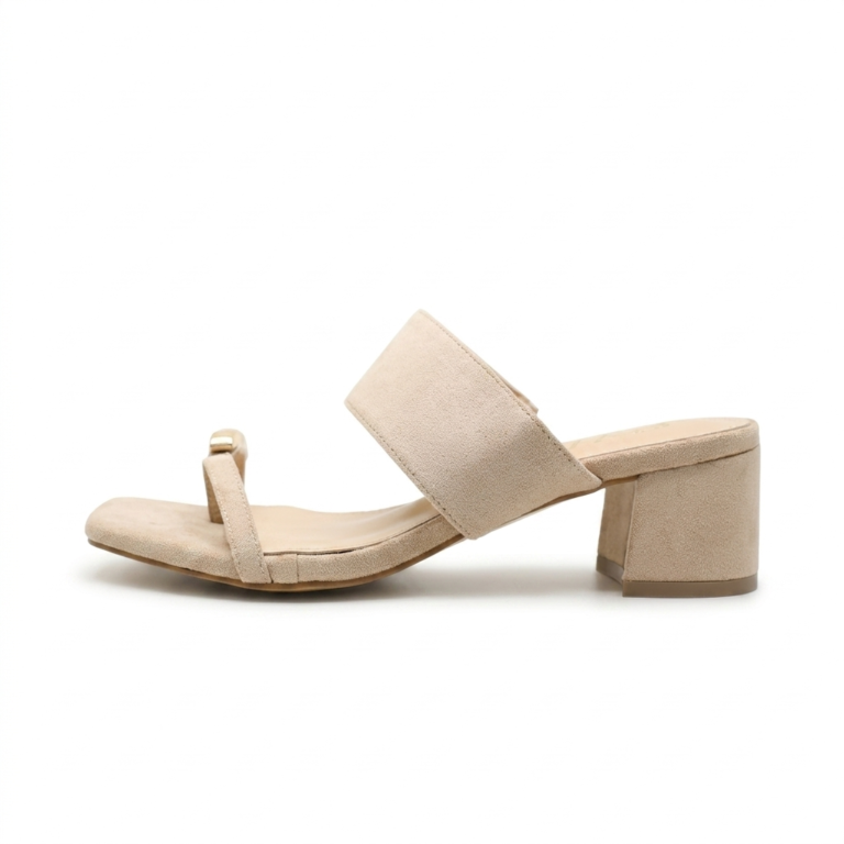 Mules Femme à Talon Carré avec Double Bride Élégante