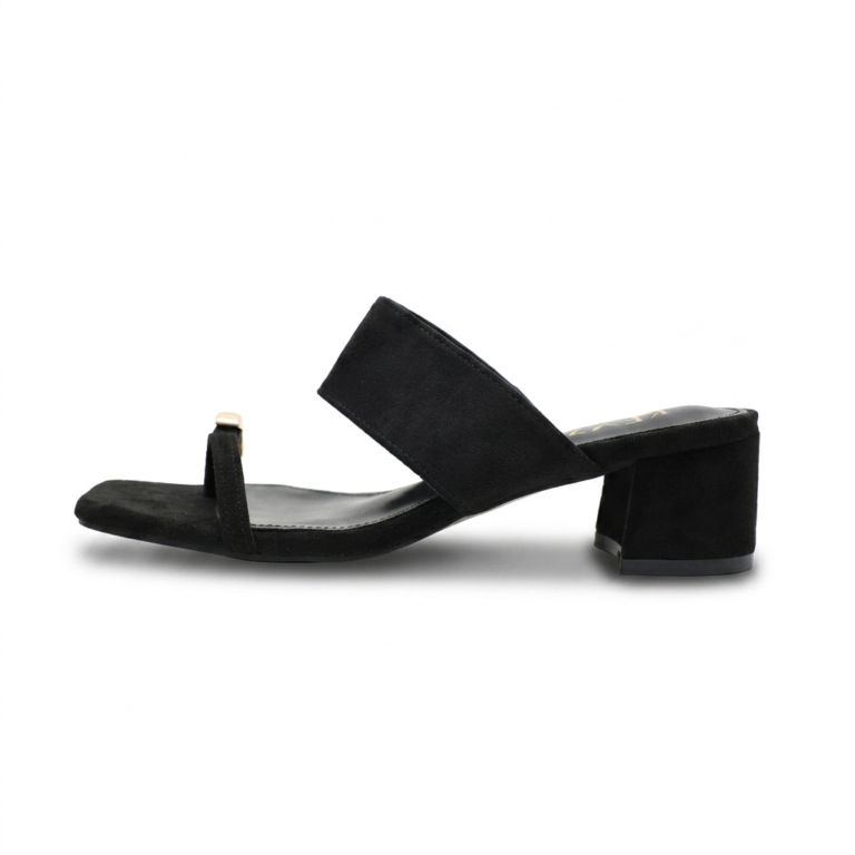 Mules Femme à Talon Carré avec Double Bride Élégante