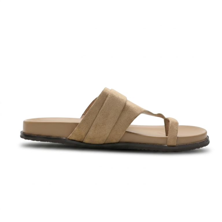 Mules Femme Entredoigt Anatomiques à Boucle Dorée Confortables