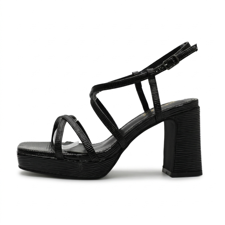 Sandales Femme à Talon Bloc et Brides Croisées Élégantes