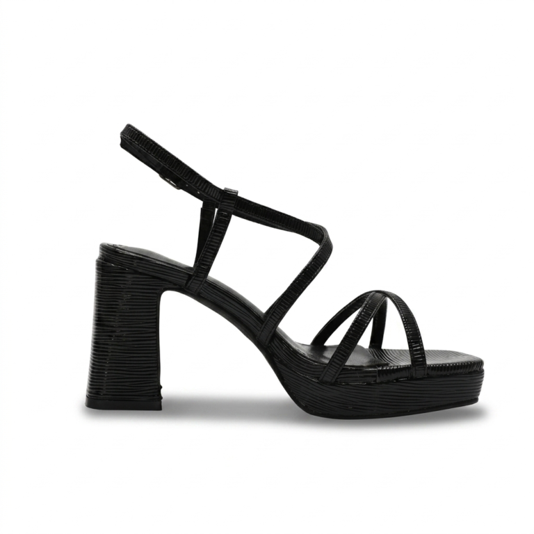 Sandales Femme à Talon Bloc et Brides Croisées Élégantes