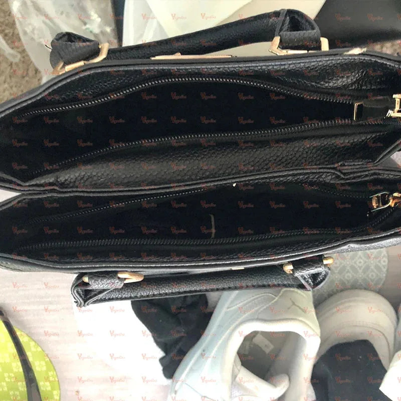 Sac à Main Femme avec Perles et Pompon – Sac à Bandoulière Femme Embossé, Sac Messenger Élégant - Justyol