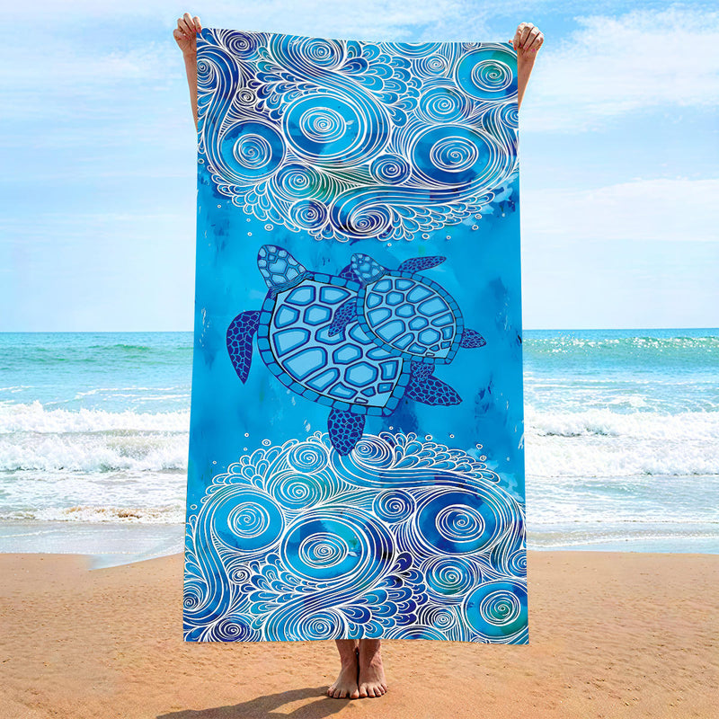 Serviette plage microfibre sans sable séchage rapide