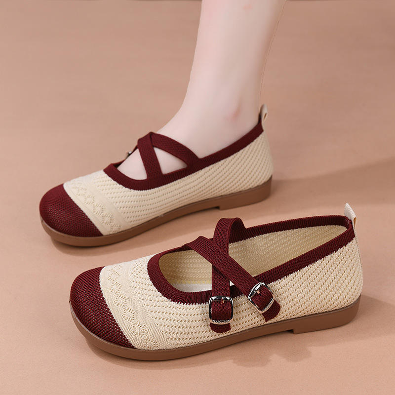Chaussures Femme en Maille Respirante – Confort Antidérapant Printemps