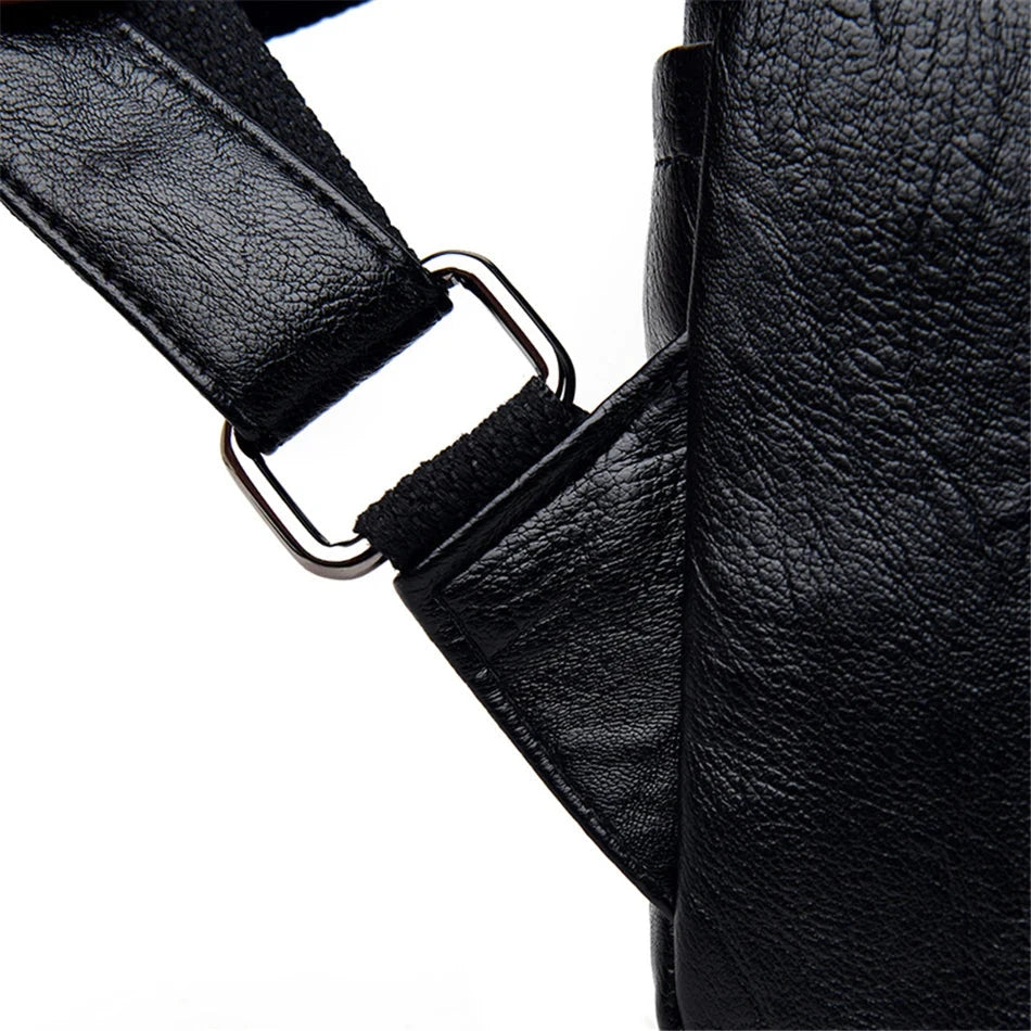 Genuine Women Leather Backpack Fashion Female Shoulder Bag Sac a Dos Ladies Bagpack Mochilas School Bags For Teenage Girls 2024 MU Group