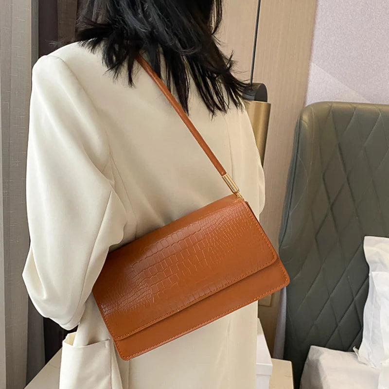 Sac à Main Femme en PU Souple – Petit Tote Vintage et Pochette Élégante