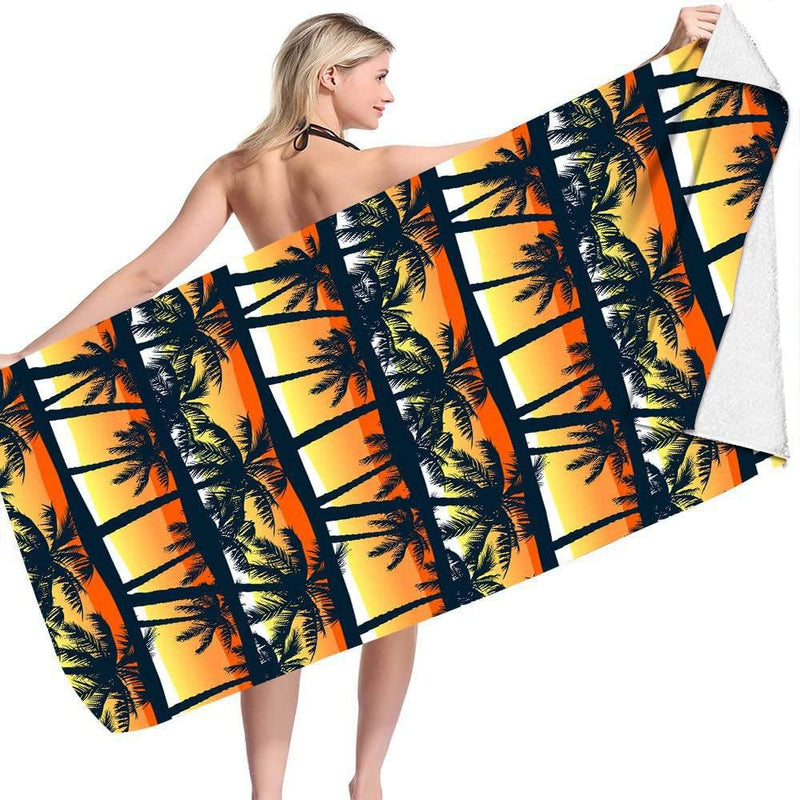 Serviette plage microfibre séchage rapide 75x150 cm