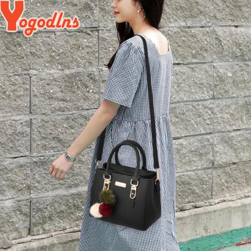Sac à Main Femme avec Perles et Pompon – Sac à Bandoulière Femme Embossé, Sac Messenger Élégant - Justyol
