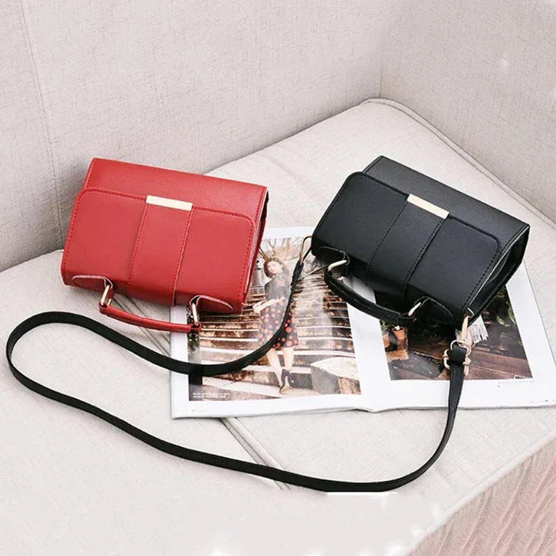 Sac à Main Femme en PU – Sac Bandoulière en Cuir Synthétique avec Fermeture à Rabat, Sac à Main Mode Tendance - Justyol