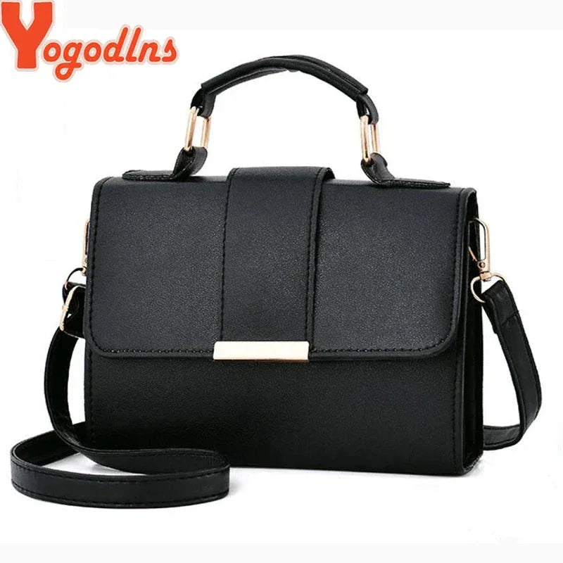 Sac à Main Femme en PU – Sac Bandoulière en Cuir Synthétique avec Fermeture à Rabat, Sac à Main Mode Tendance - Justyol