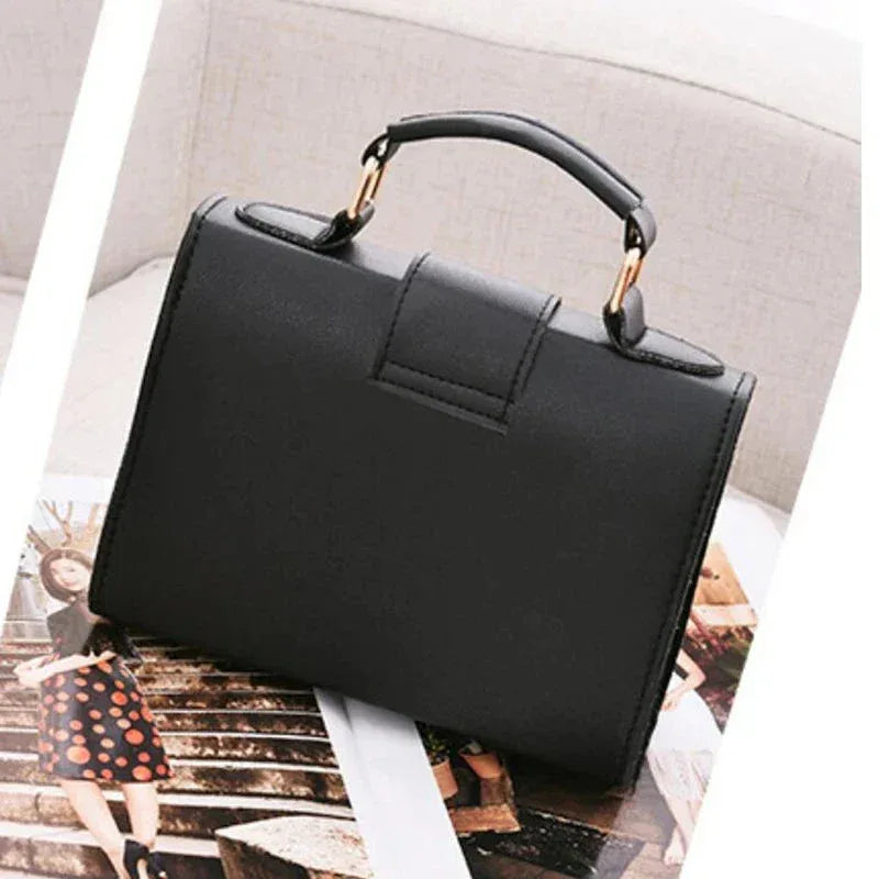 Sac à Main Femme en PU – Sac Bandoulière en Cuir Synthétique avec Fermeture à Rabat, Sac à Main Mode Tendance - Justyol